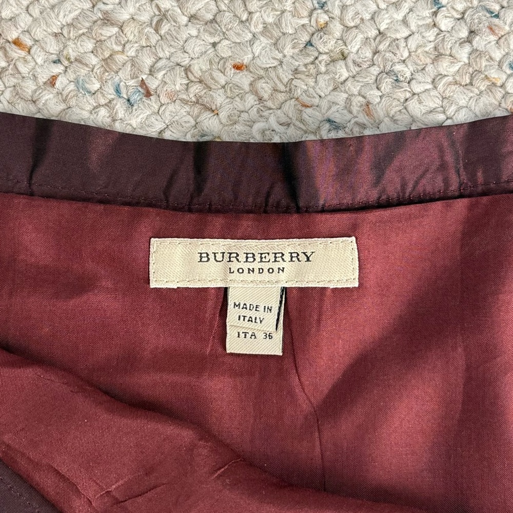 Burberry London Pleated Skirt – Red – ITA 36